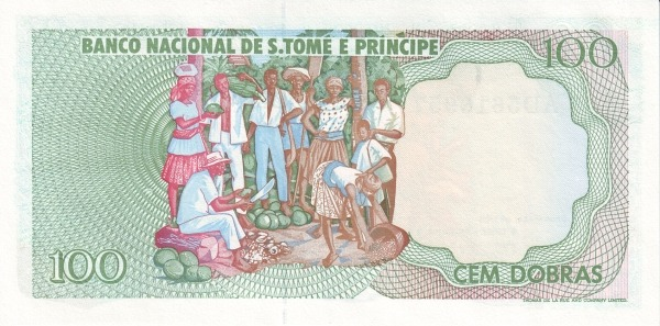 P60 St Thomas & Prince - 100 Dobras (1989)